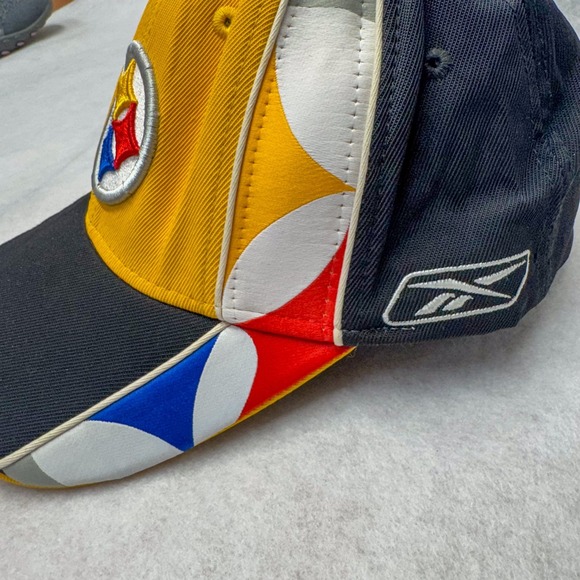 Pittsburgh‎ Steelers Hat Cap Strap Back NFL Football Mens One Size Reebok - Picture 3 of 7